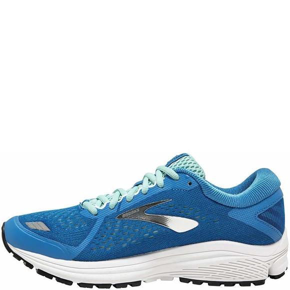 BROOKS WOMEN'S ADURO 6 RUNNING SHOES, BLUE BLUE SILVER WHITE 415, 7.5 US - Picture 2 of 3